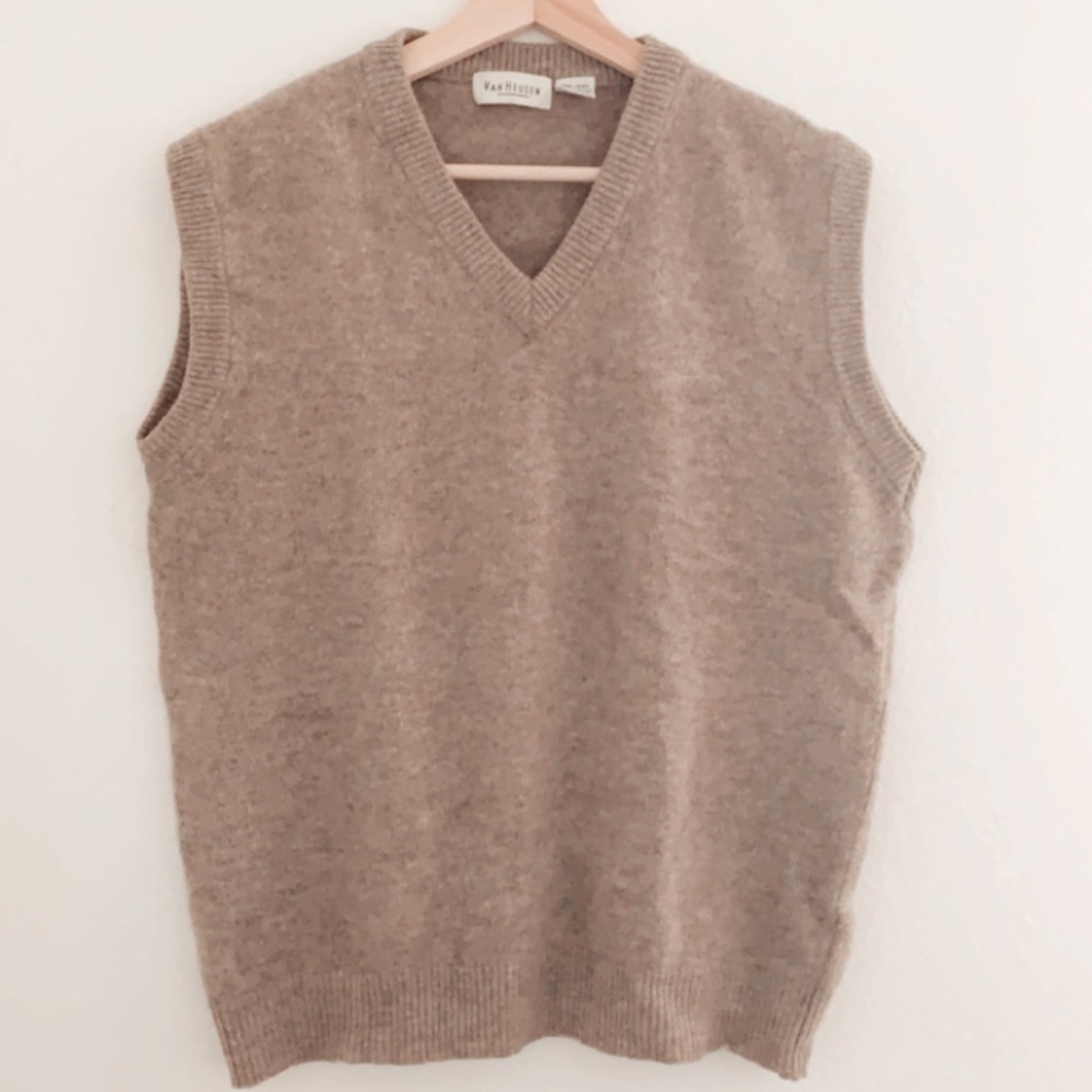 VanHeusen grandpa oversized wool vest